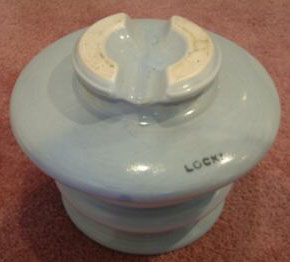 U-864A Locke marking on Porcelain Insulator