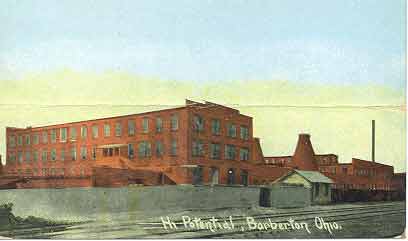 Akron Hi Potential Insulator Company postcard