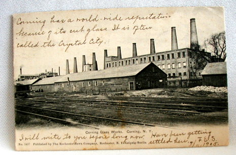 Corning Glass Works 1905 Postcard