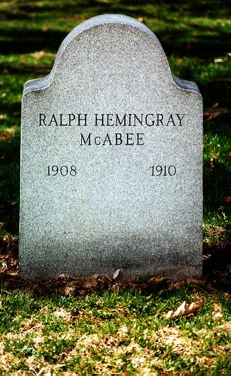 Ralph Hemingray McAbee tombstone