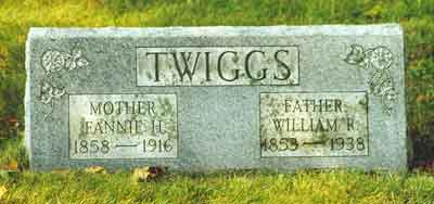 William R. Twiggs tombstone